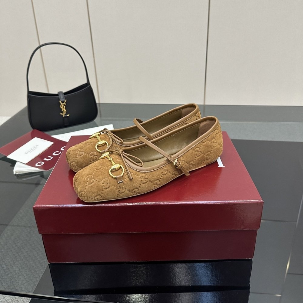 Gvc*1 Women’s Horsebit Ballet Flat Brown 814413 Aaeen 2808