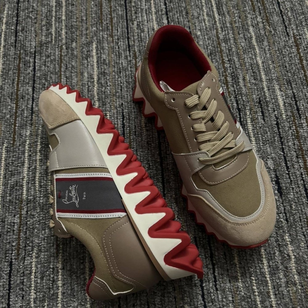 Chr1st1an Louboutin Nastroshark Sneaker Brown 3240068F720