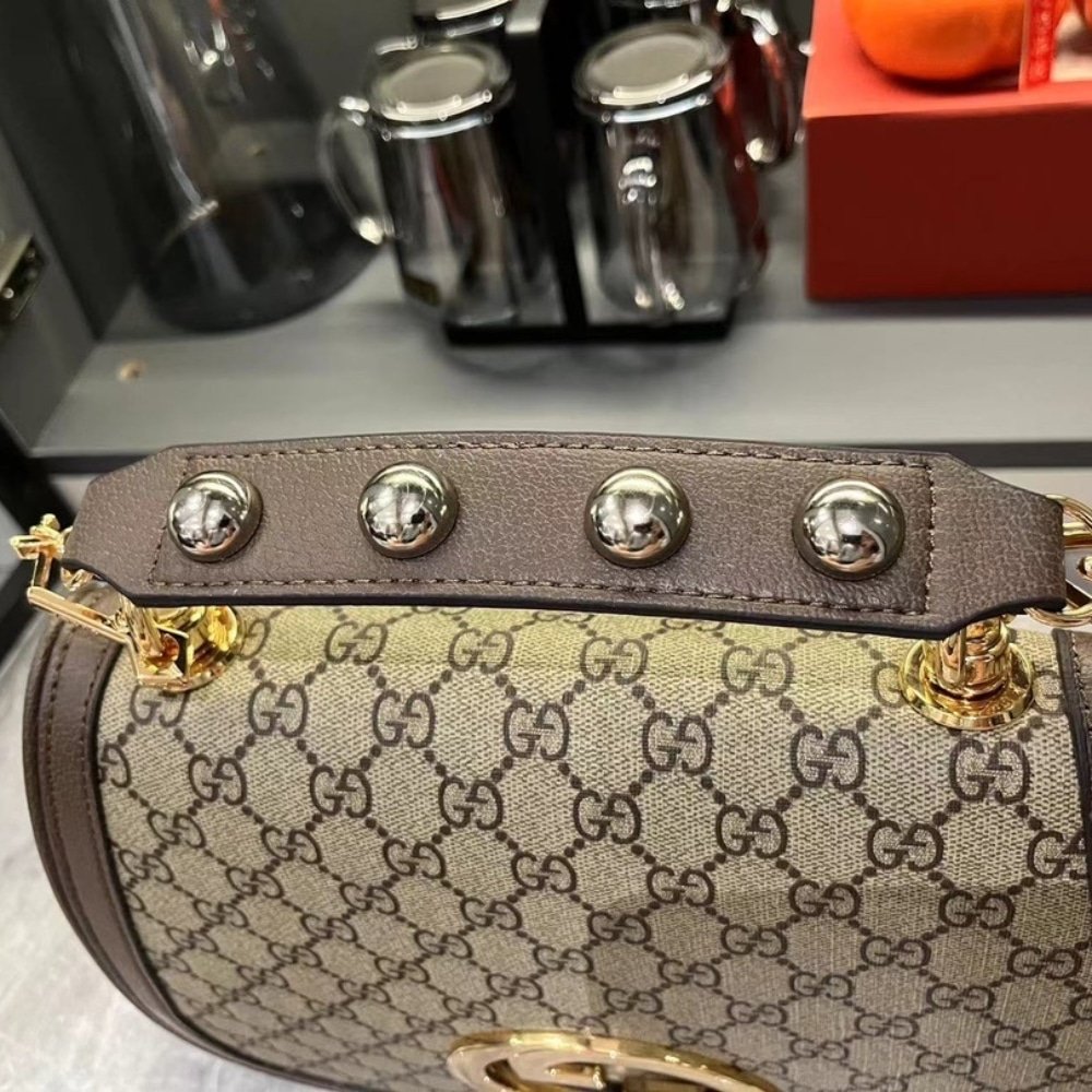 Gvc*1 Blondie Medium Top Handle Bag Beige And Ebony 29Cm 721172 96Iwg 8745