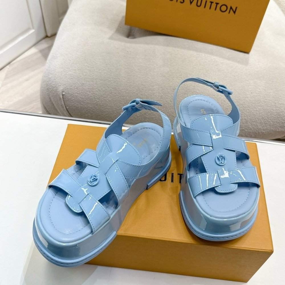 L0vis Vvtt0n Maya Platform Sandal Light Blue 1Agy10