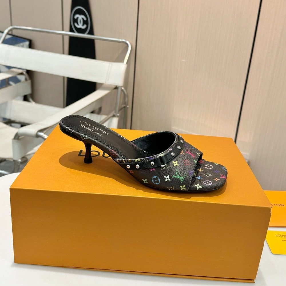 L0vis Vvtt0n X Takashi Murakami 6Am Mule Black 1Agwqq