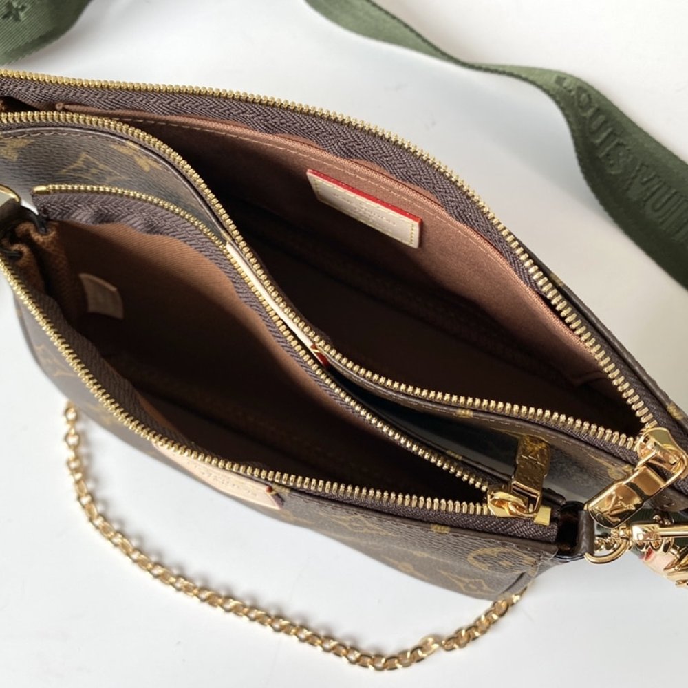 L0vis Vvtt0n Multi Pochette Accessoires Khaki 24cm M44813
