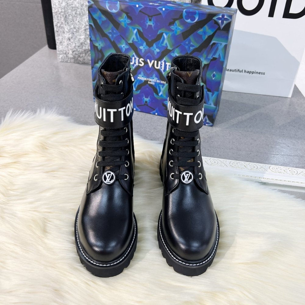 L0vis Vvtt0n Territory Flat Ranger Boots Black 1A9Hae