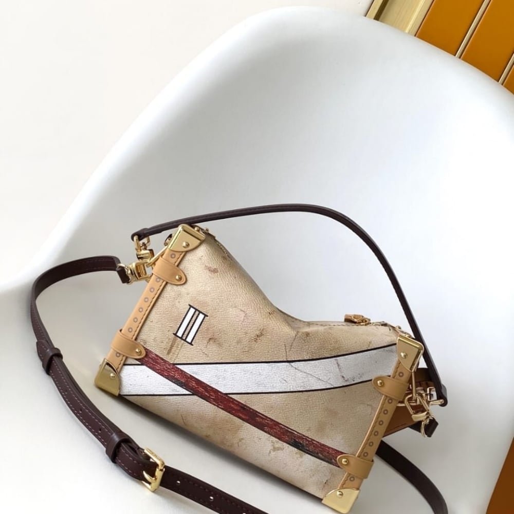 [S*per Vip 1:1] L0vis Vvtt0n Side Trunk MM Beige 23Cm M12480