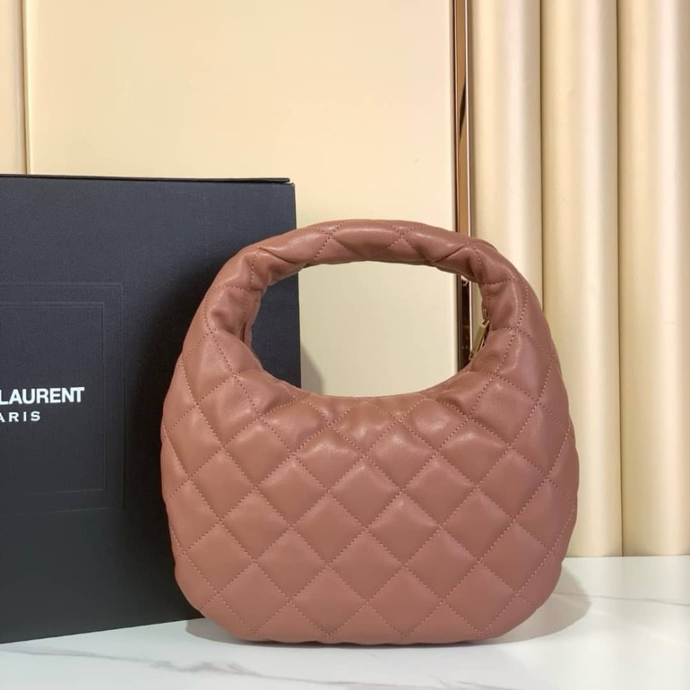 [S*per Vip 1:1] – Sa1nt Lau*nt Icarino In Quilted Nappa Hortensia Pink 17Cm 851689Aaang5036