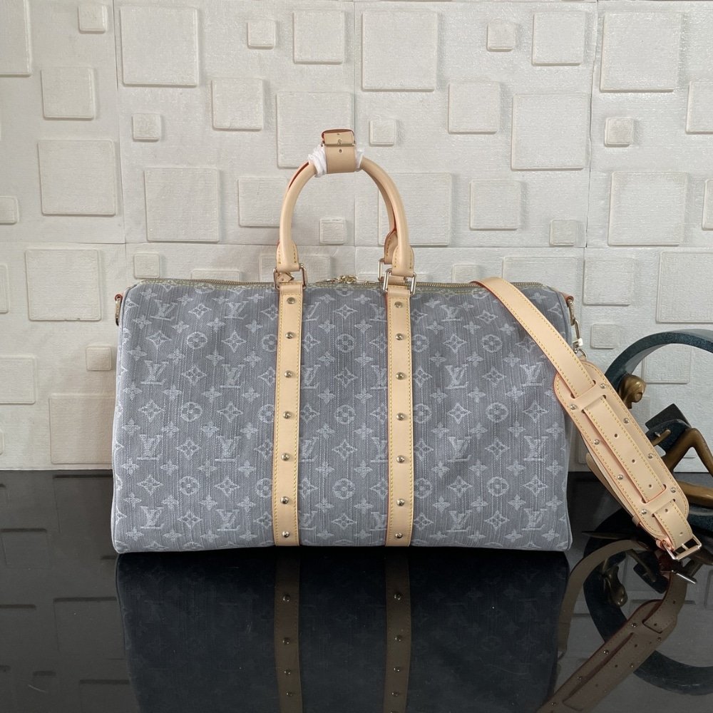 [S*per Vip 1:1] L0vis Vvtt0n Keepall Bandoulière 45 Cloudy Gray 45Cm M13748