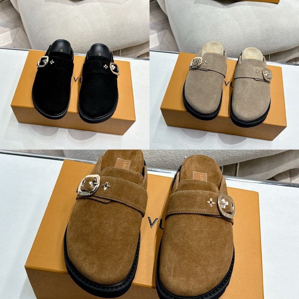 L0vis Vvtt0n Cosy Flat Comfort Clog Grey