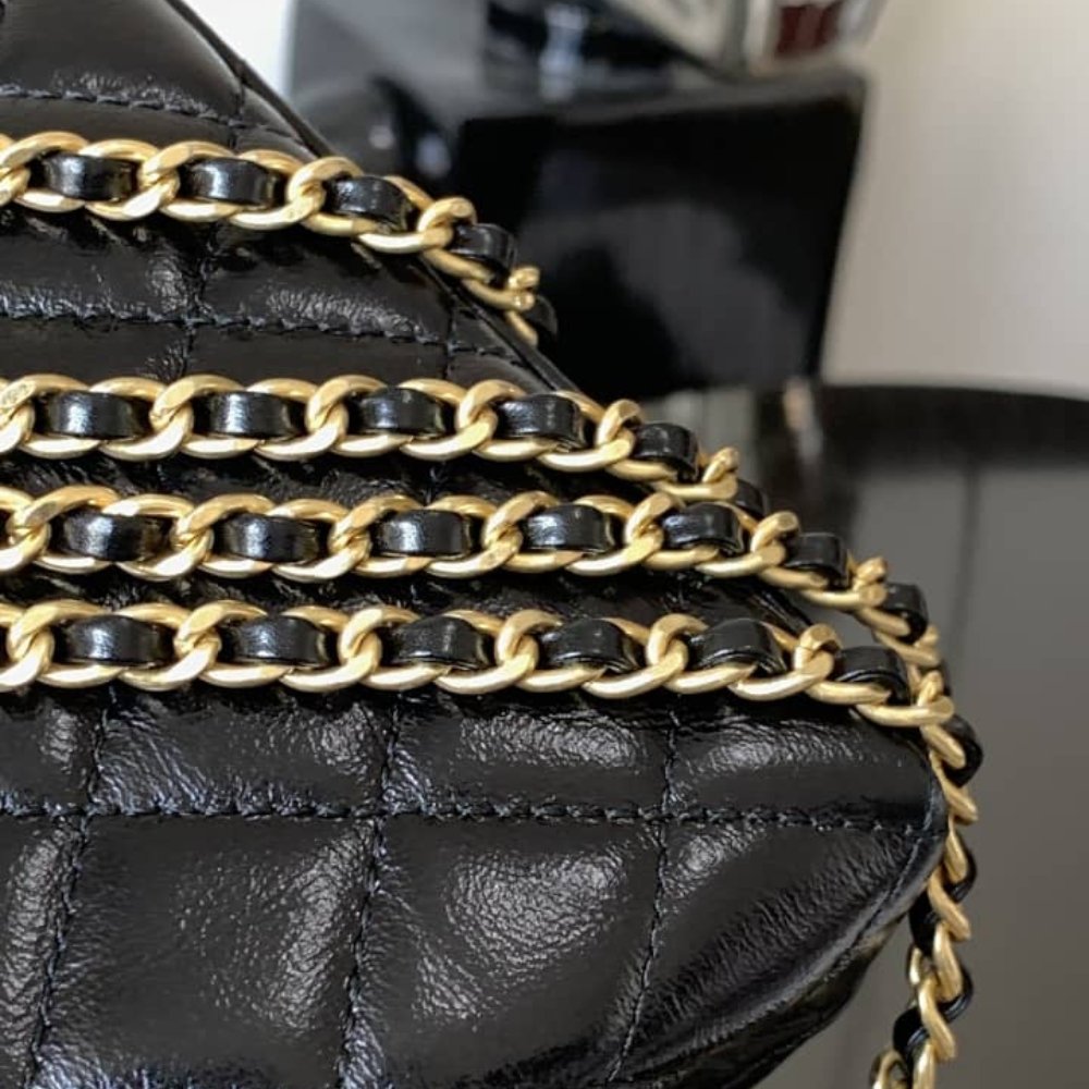 [S*per Vip 1:1] Ch**el Kelly Bag Black 19cm AS4416 B14296 94305