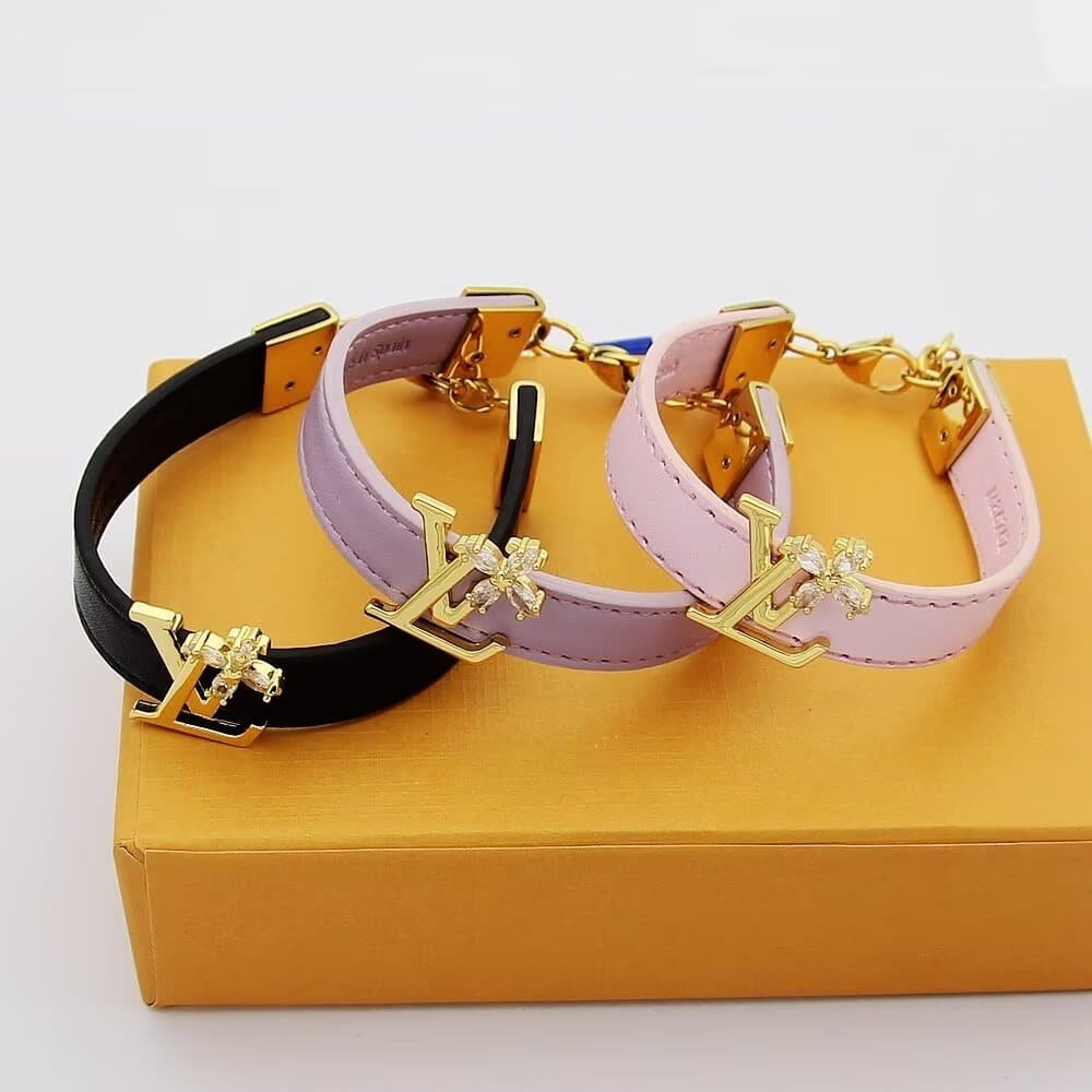 L0vis Vvtt0n Lv Iconic Flower Bracelet Noir M8780Z