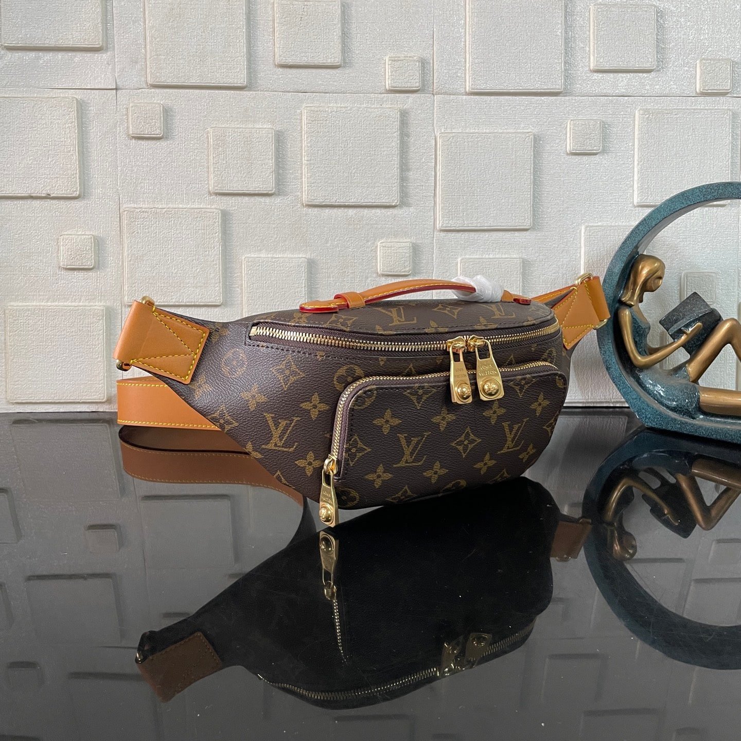 [S*per Vip 1:1] L0vis Vvtt0n Rush Fanny Pack Brown 30Cm M14019