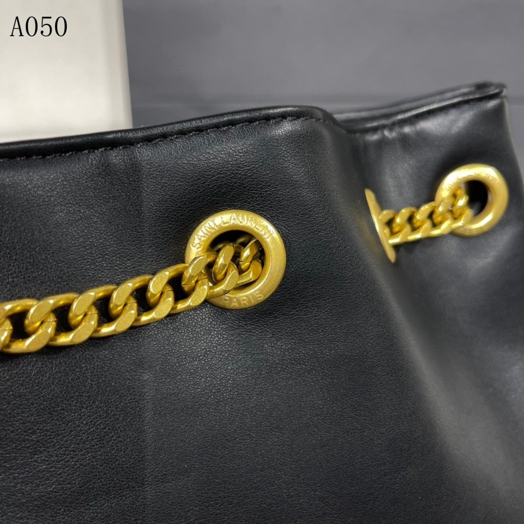 Sa1nt Lau*nt Joe Backpack In Black Gold 29Cm 6726091El071000