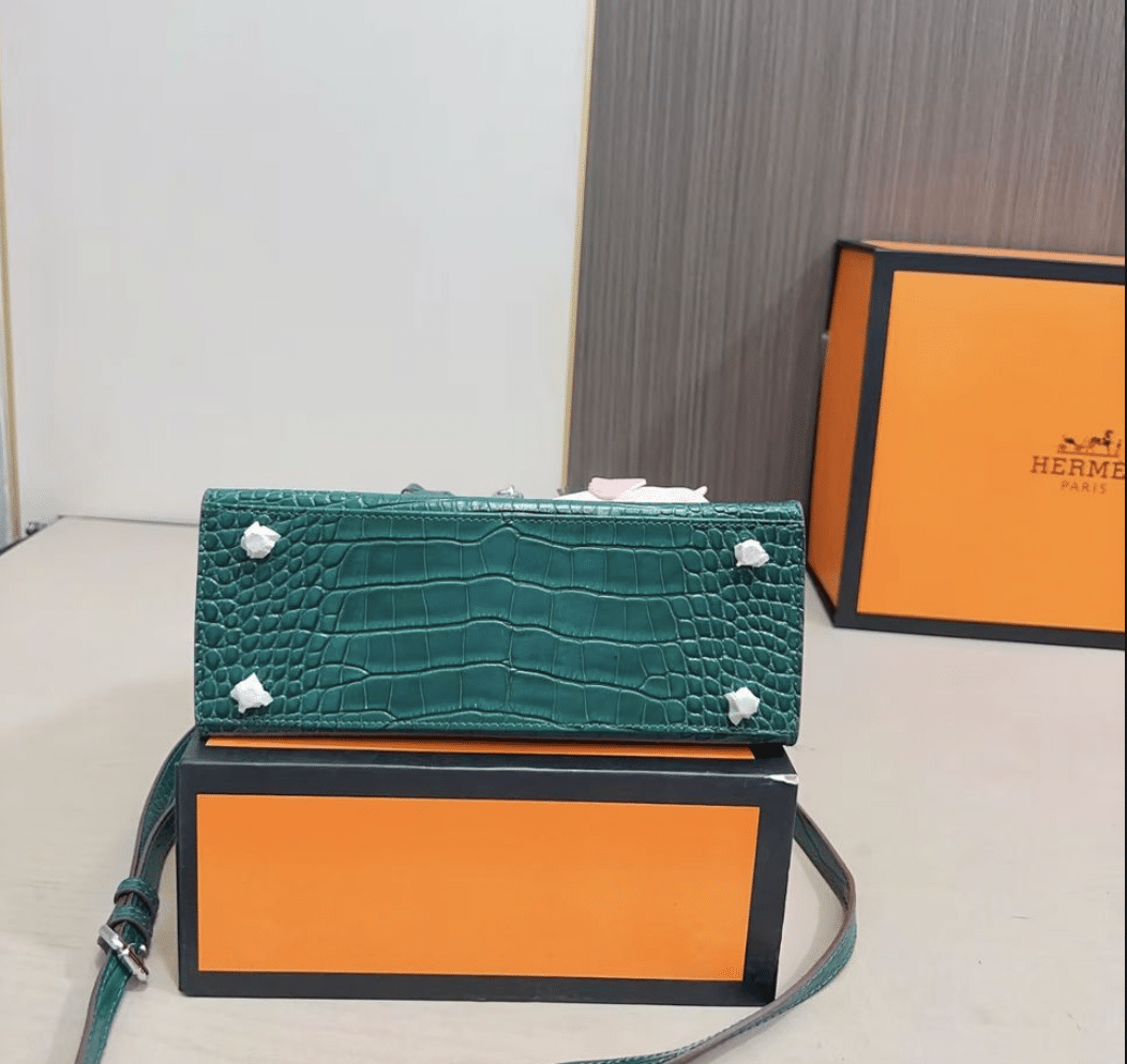 H**me5 Kelly 25 Alligator Vert Emerald 25Cm