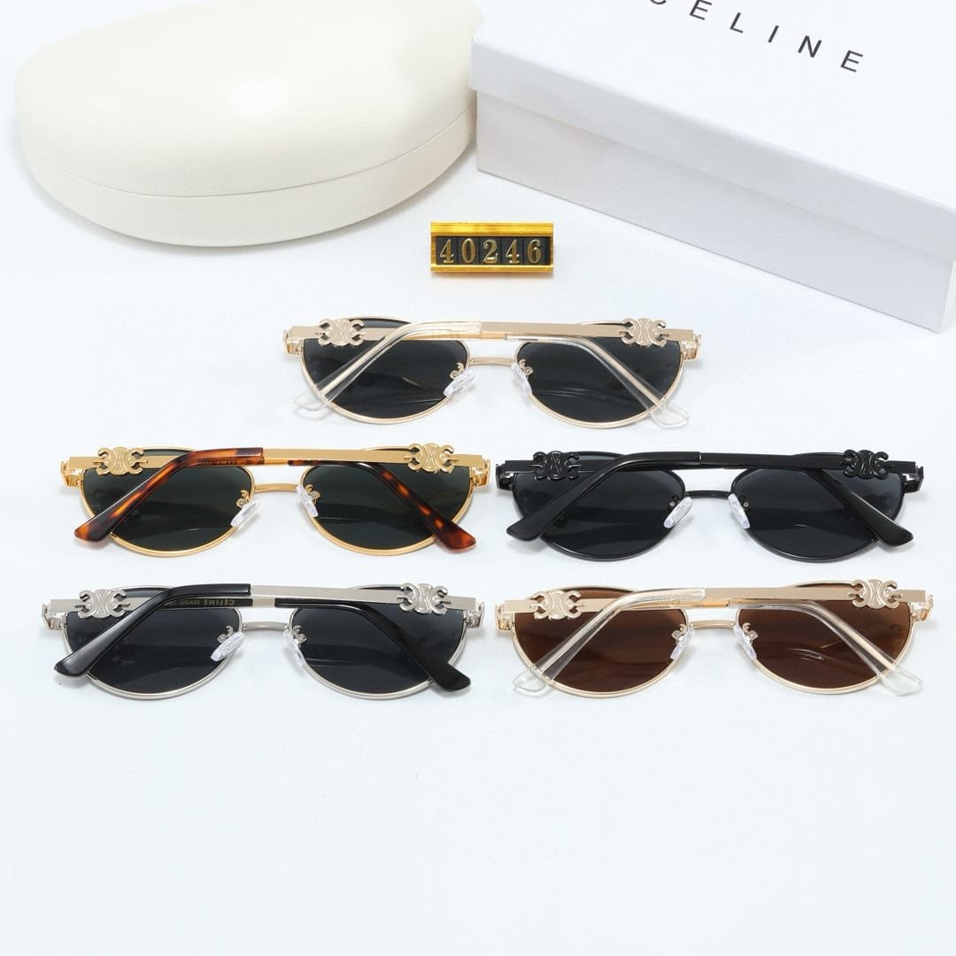 Ce1i*e Butterfly Cat Eye Sunglasses With Logo In All Black