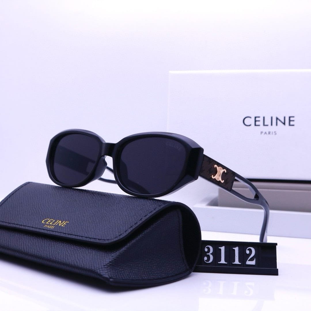 Ce1i*e Triomphe Hole Punch Sunglasses Black
