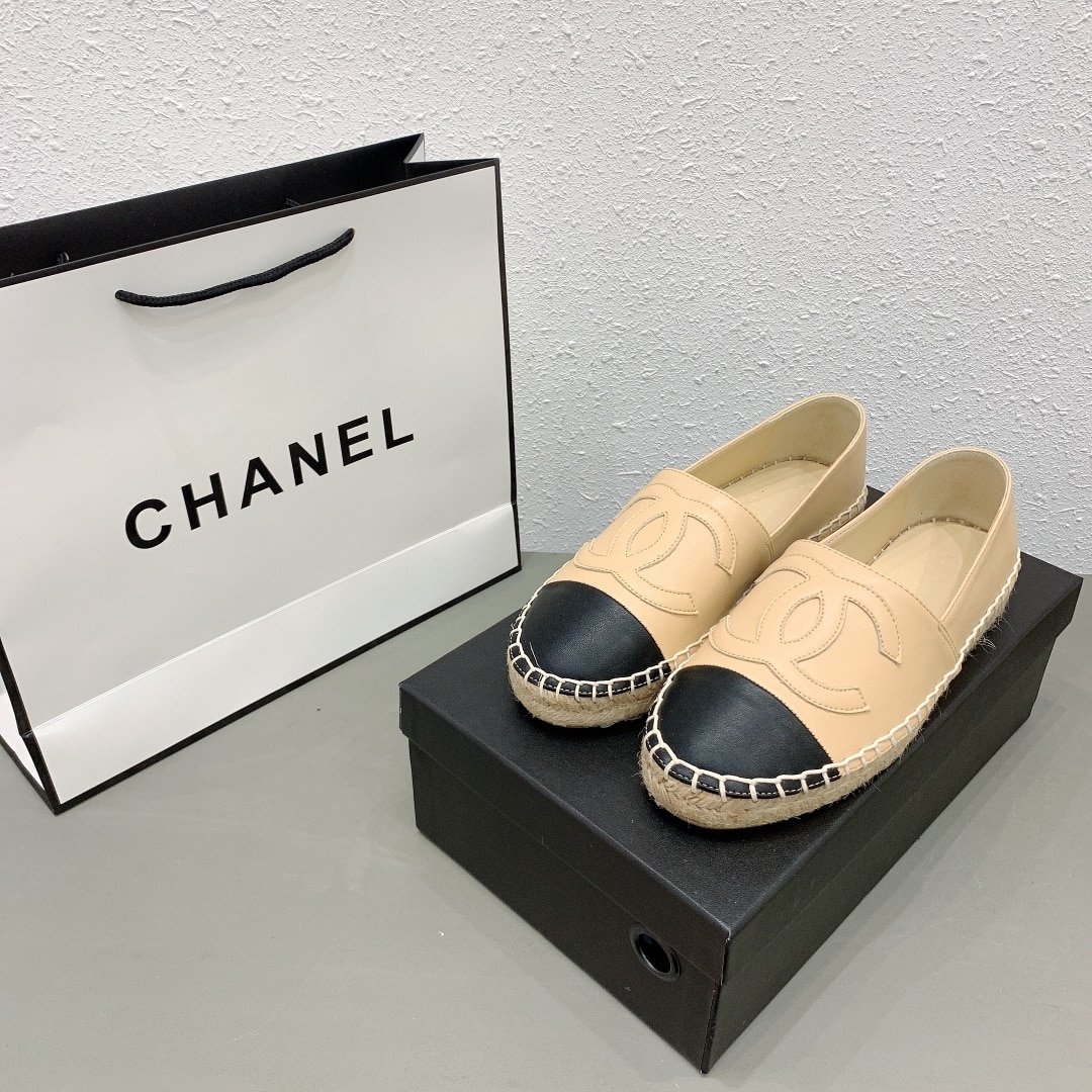 Ch**el Espadrilles Beige Black G29762 X01000 C0204