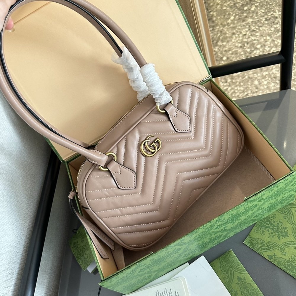 Gvc*1 Marmont Small Top Handle Bag Pink 25Cm