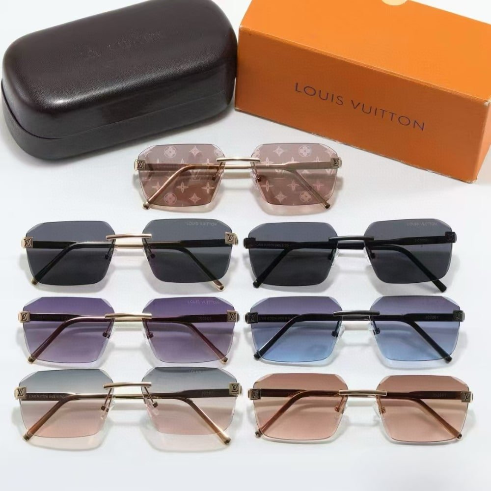 L0vis Vvtt0n Lv Low Square Sunglasses Black