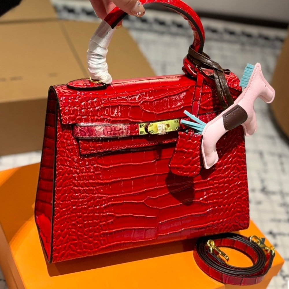H**me5 Kelly 25 Alligator Red 25Cm