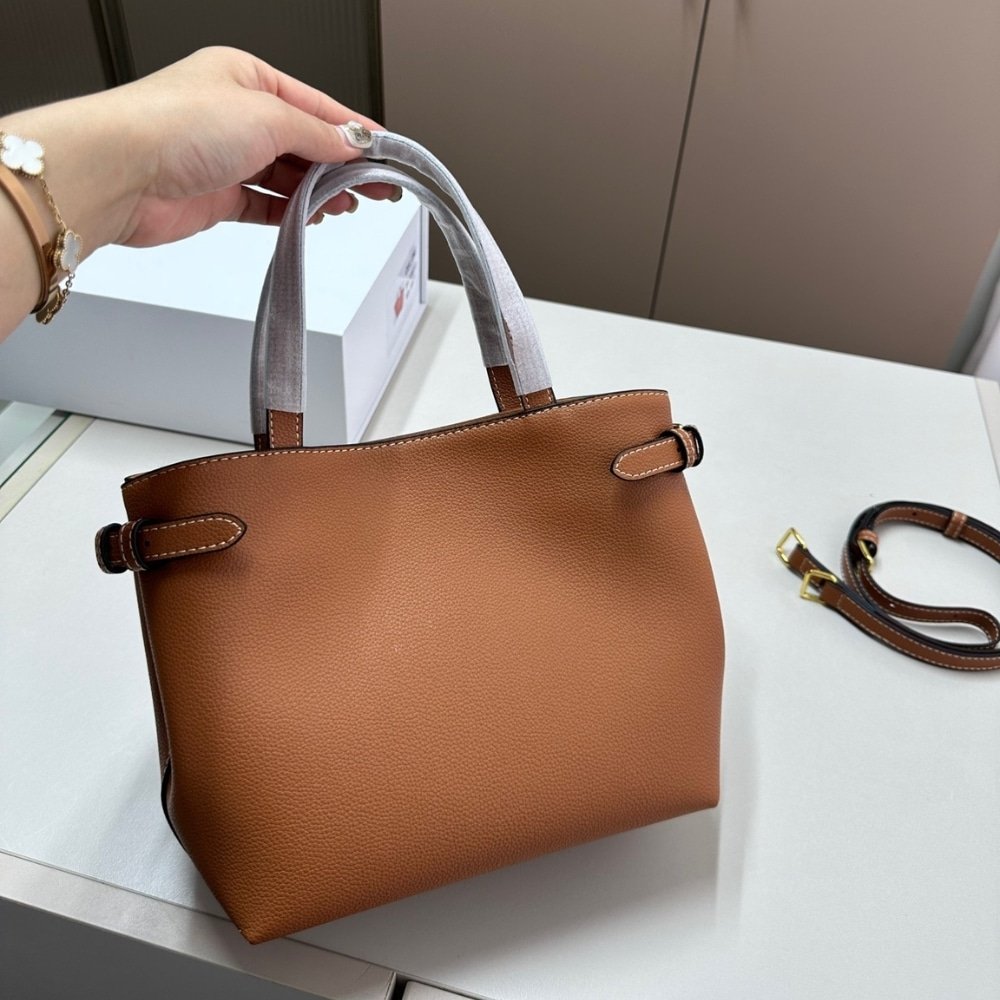 Ce1i*e Mini Cabas Anais Cuir Triomphe In Brown 21Cm 118613Eny 04Lu