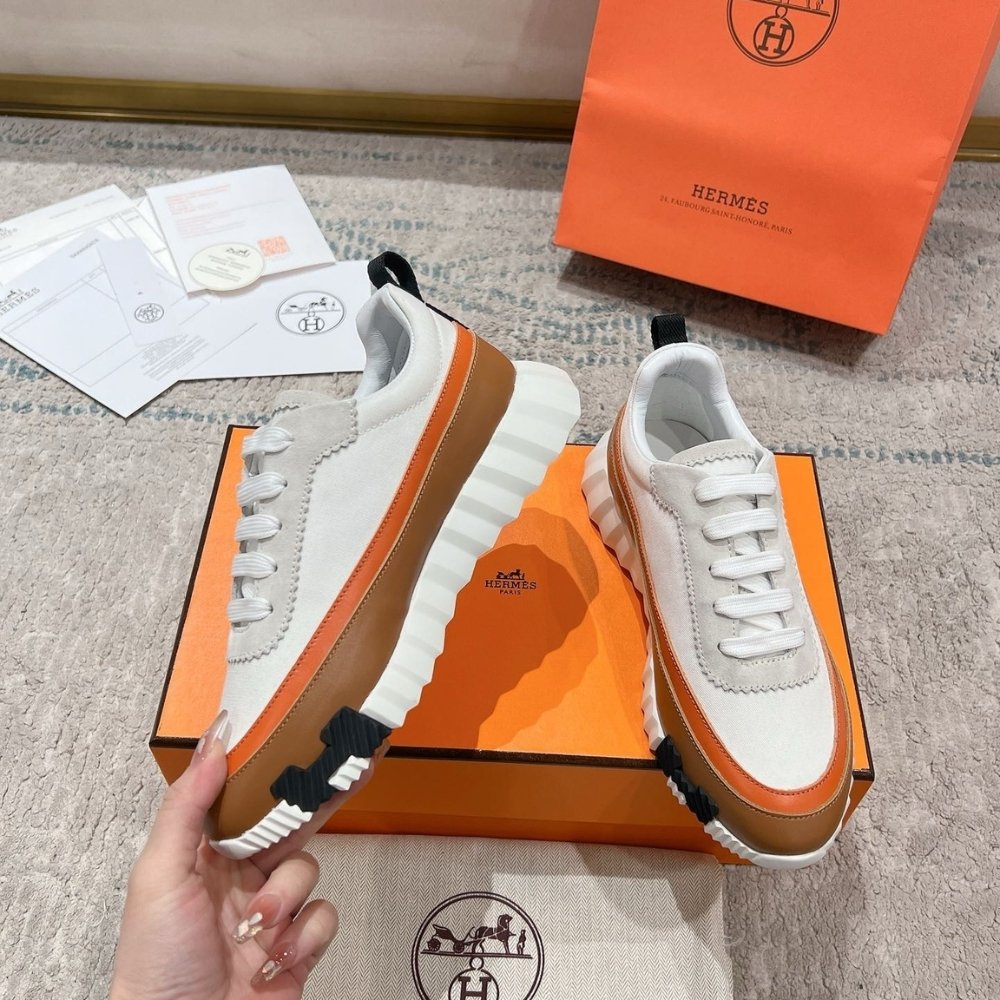 H**me5 Bouncing Sneaker White And Brown H242796Zh90400