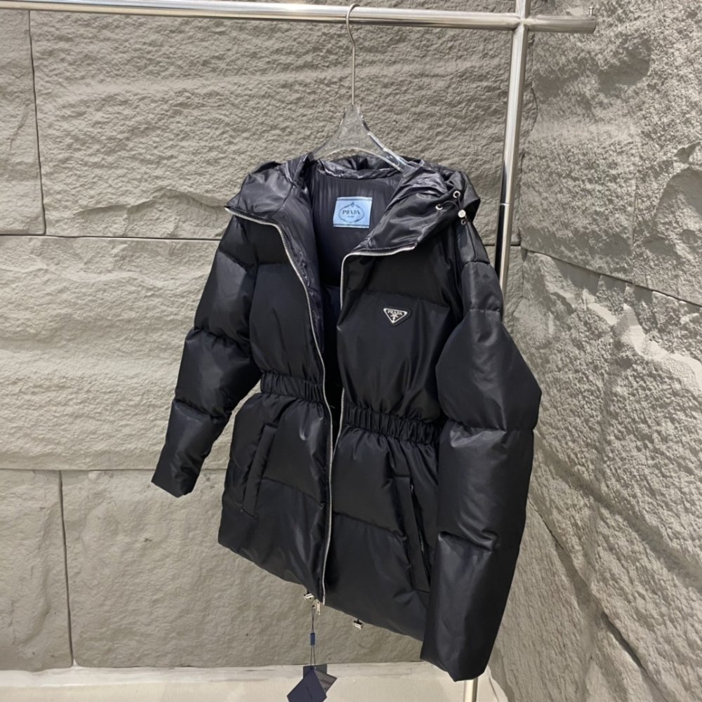 Pra*a Re Nylon Down Jacket In Black 292214 1Wq8 F0002 S Ooo