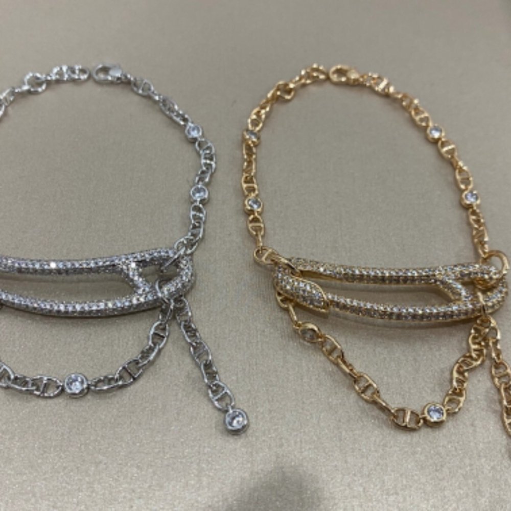 H**me5 Chaine Dancre Punk Bracelet Silver