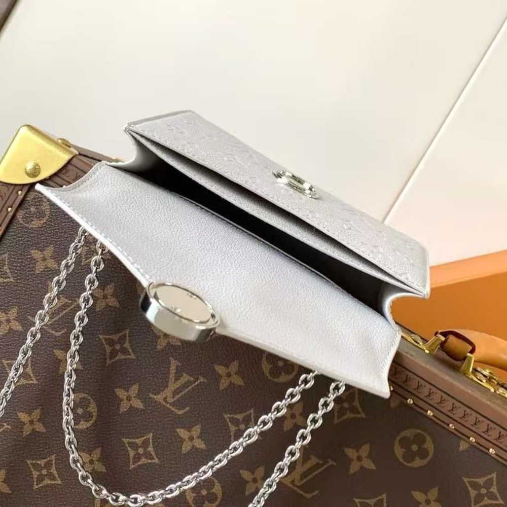 [S*per Vip 1:1] L0vis Vvtt0n Wallet On Chain Rosy Brume Gray 19Cm M13570
