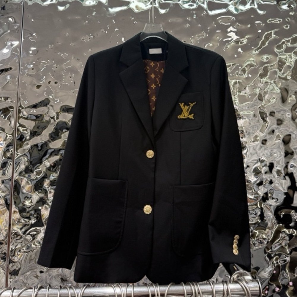 L0vis Vvtt0n Nautical Preppy Blazer Black 1Ahgoh
