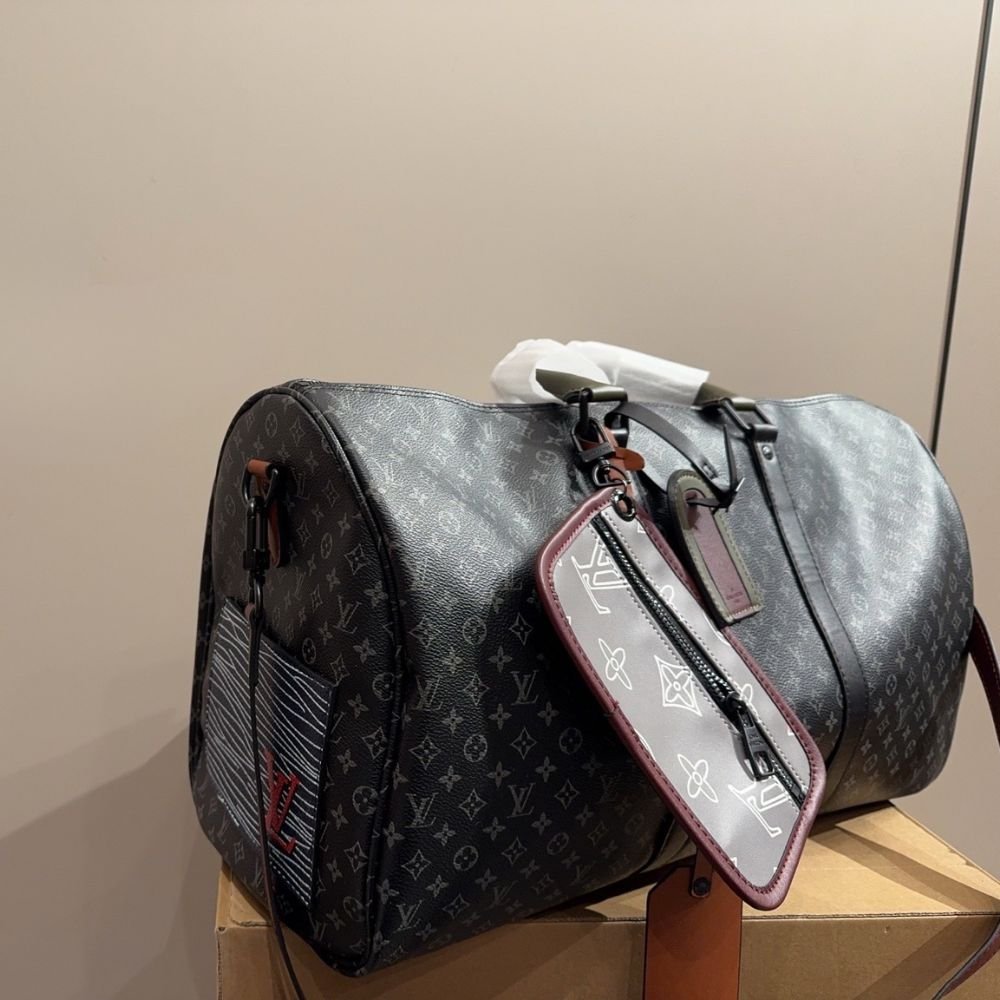 L0vis Vvtt0n Keepall Bandoulière 50 Monogram Canvas Black 50Cm