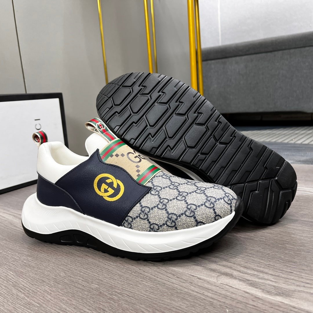 Gvc*1 Sneaker Gg Canvas Blue White