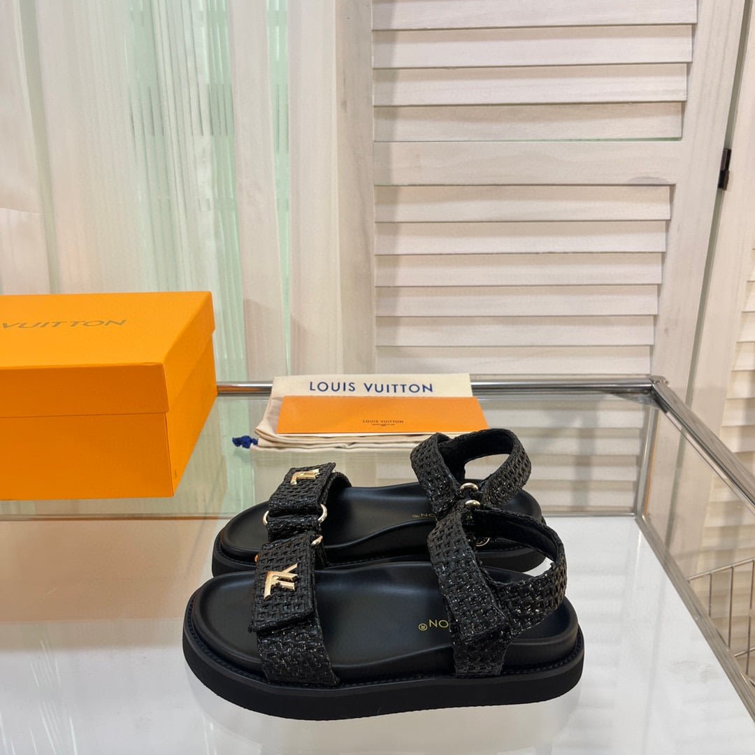 L0vis Vvtt0n Sunset Flat Comfort Sandal Black 1Abhfz