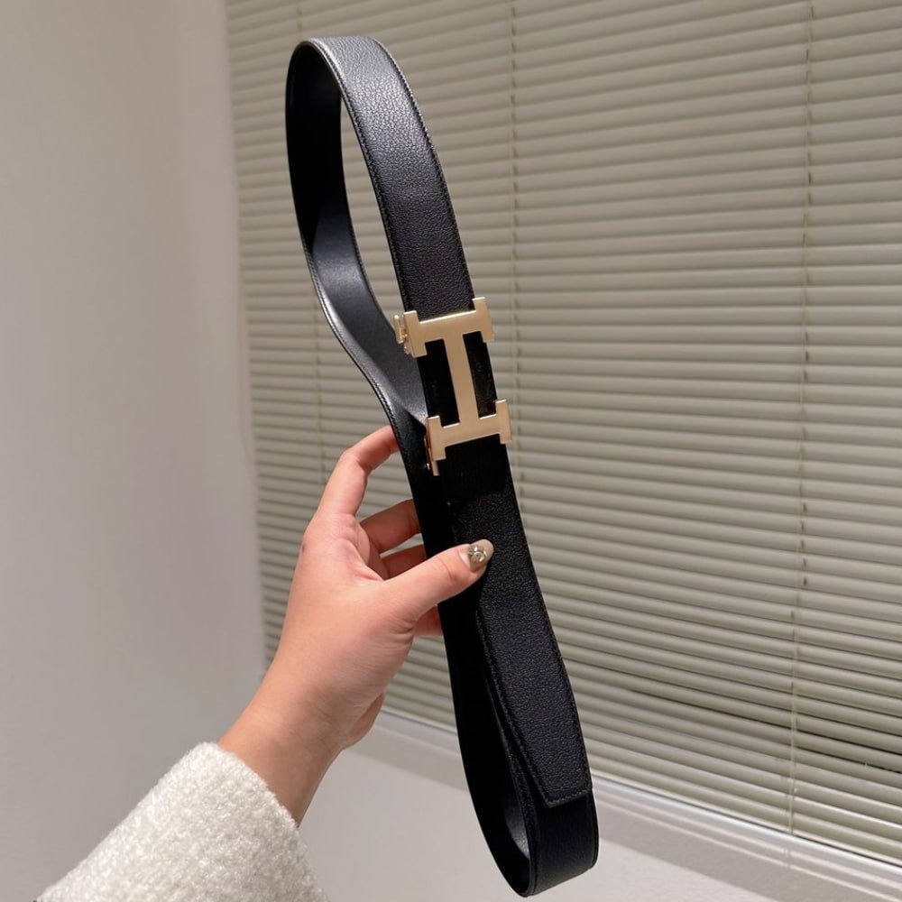 H**me5 Constance Belt Gold Hardware And Silver Hardware 38Mm