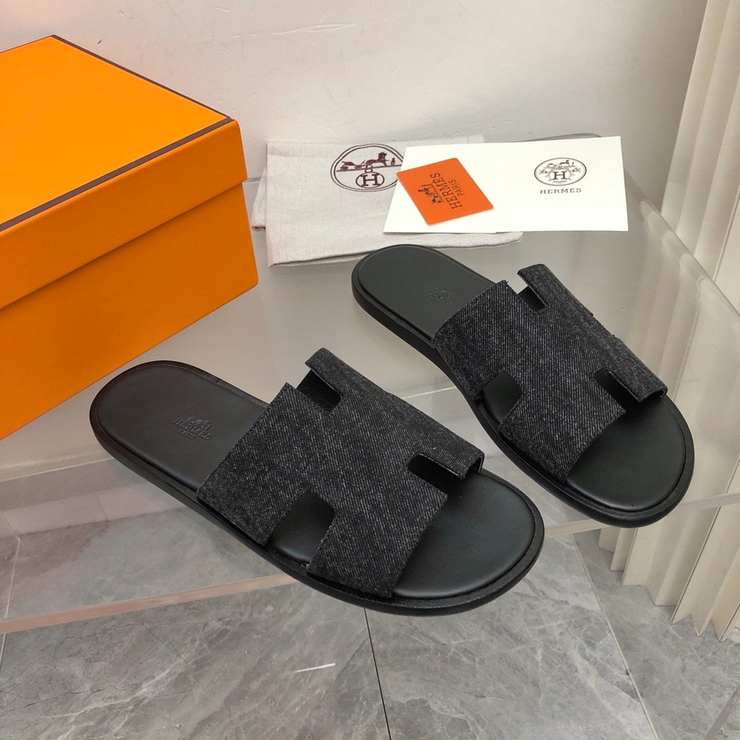 H**me5 Izmir Sandal Noir Denim