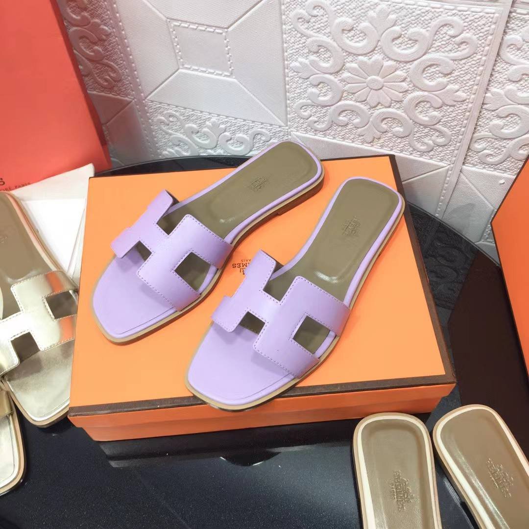 H**me5 Oran Sandal Epsom Violet Amethyste