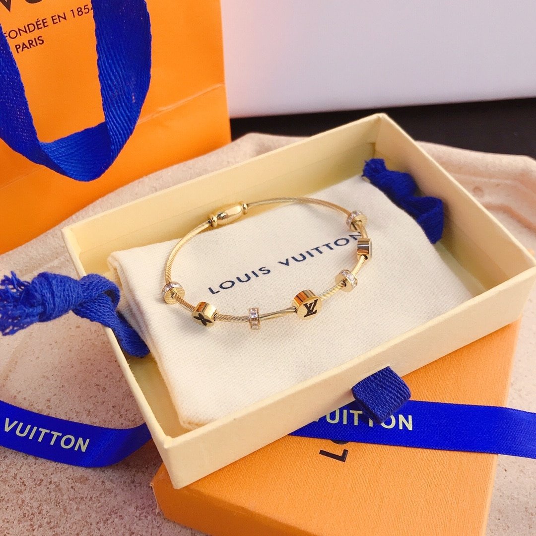 L0vis Vvtt0n Lv Monogram Bracelet Gold