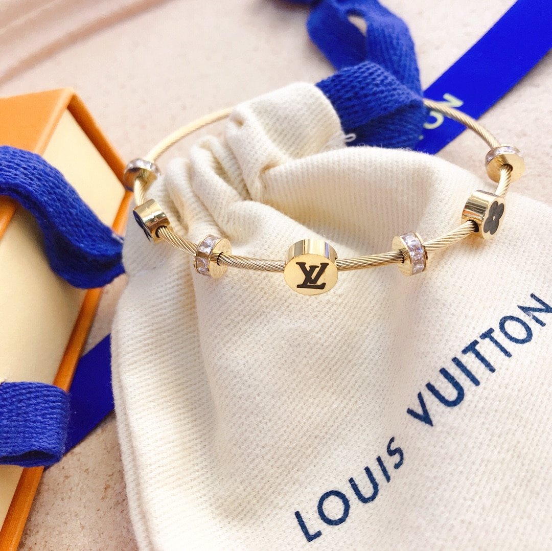 L0vis Vvtt0n Lv Monogram Bracelet Gold