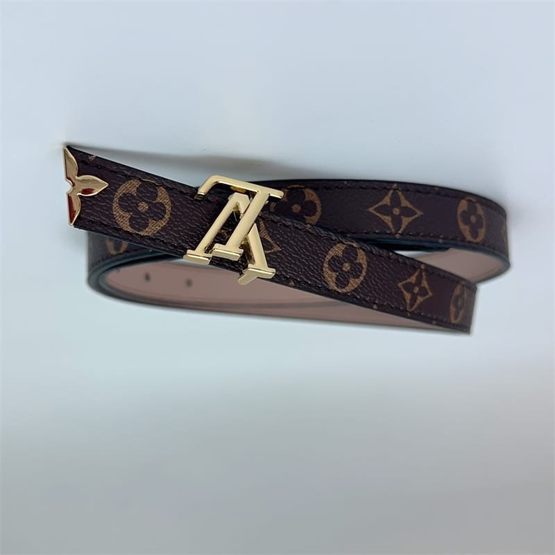 L0vis Vvtt0n Pretty Lv Double Sided Belt Beige 20Mm