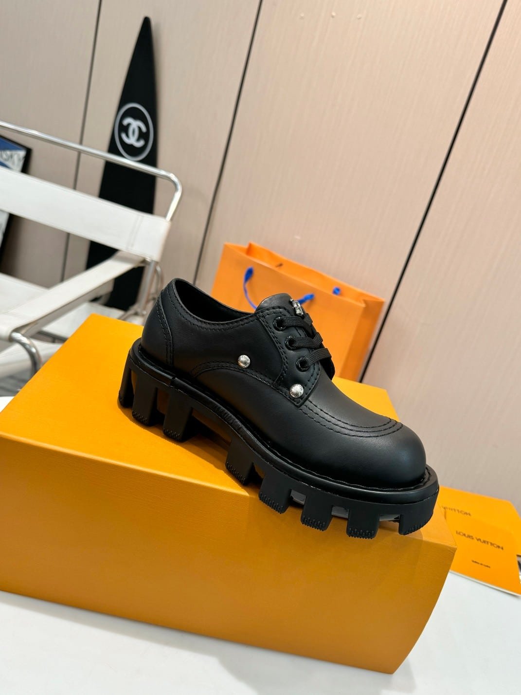 L0vis Vvtt0n Lv Checker Derby Black 1Acn3J