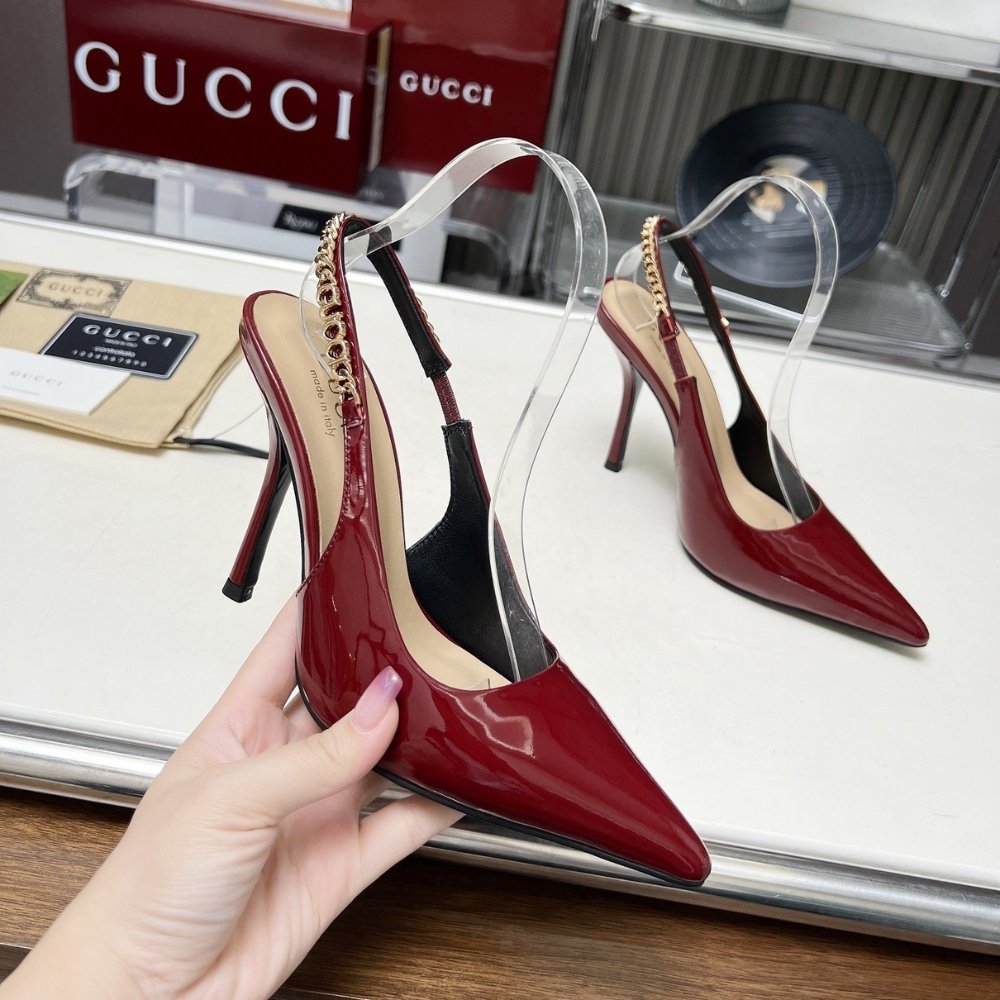 Gvc*1 Signoria Slingback Pump In Rosso Ancora Red 783821 Bnc80 6207
