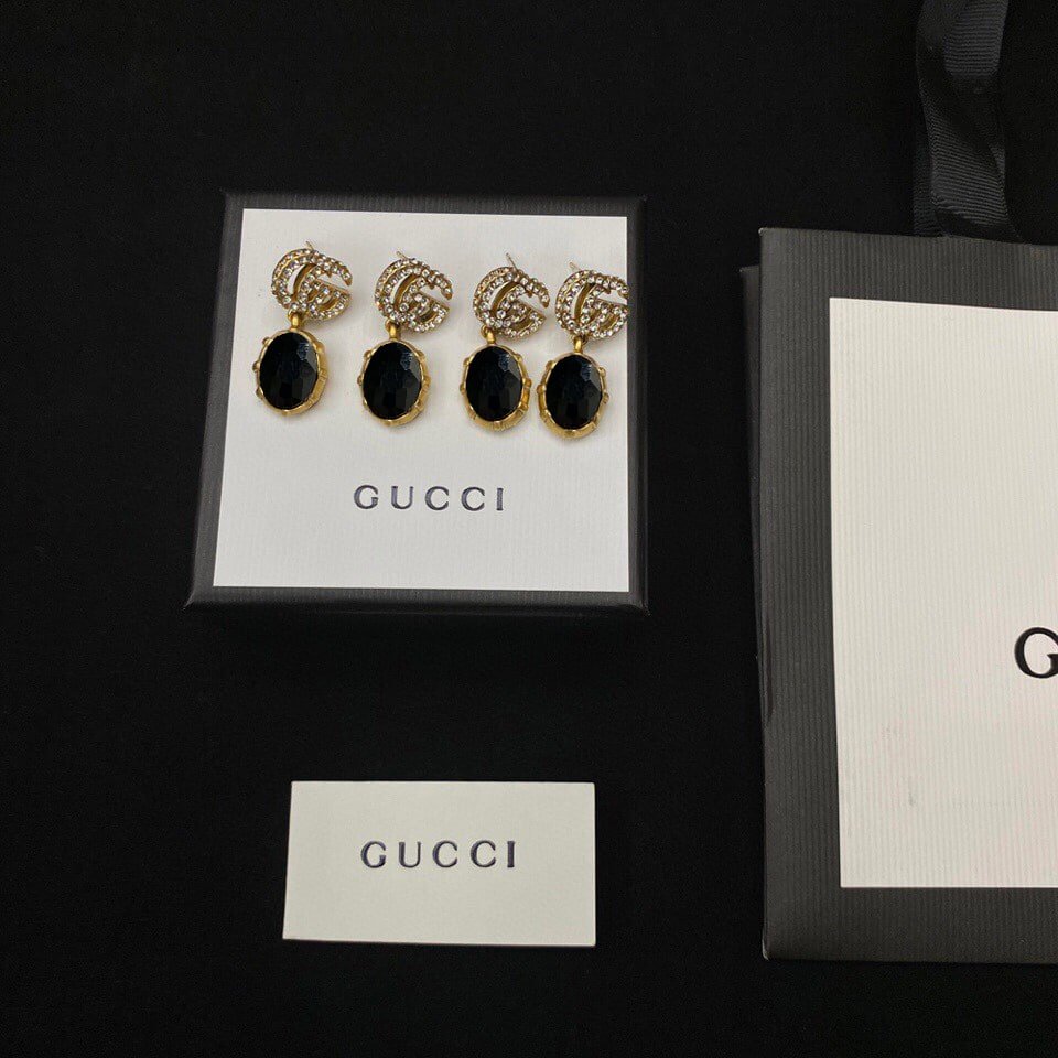 Gvc*1 Gg Black Earrings