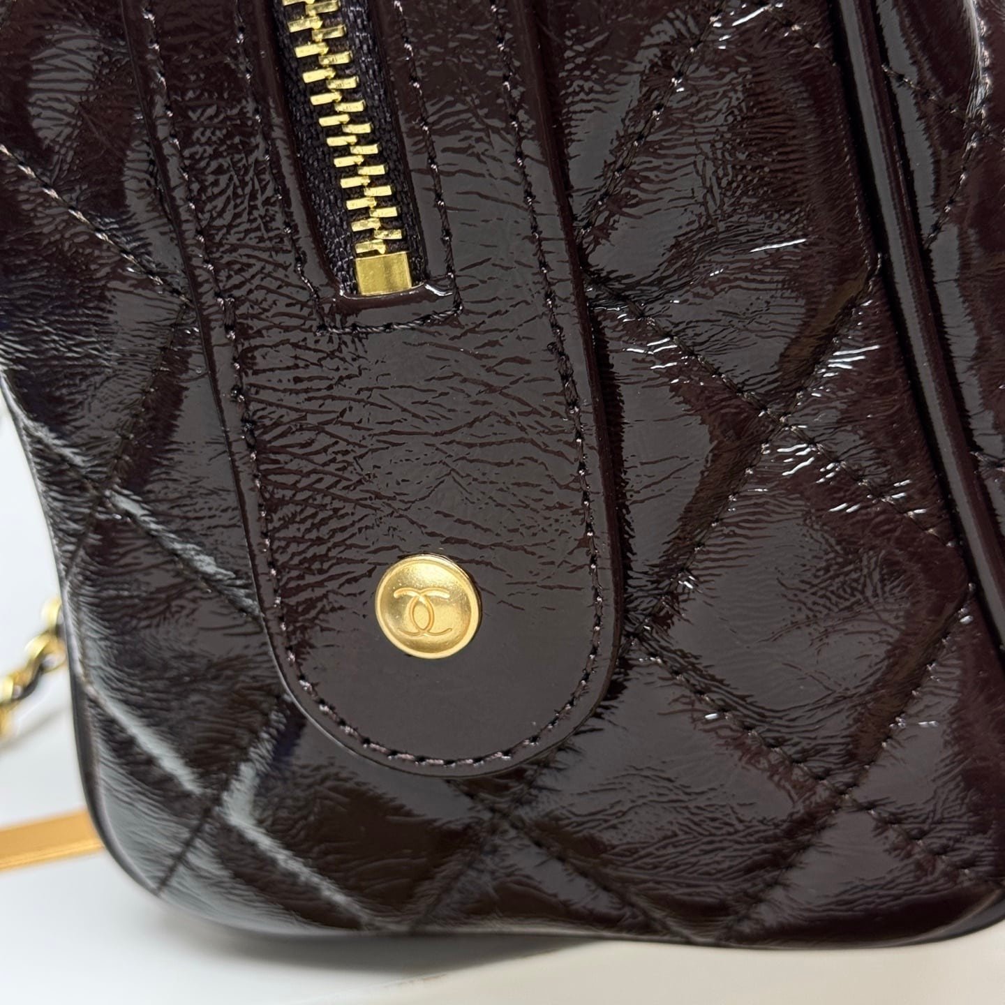 [S*per Vip 1:1] Ch**el Large Bowling Bag Dark Brown 31Cm As5579 B20674 94305