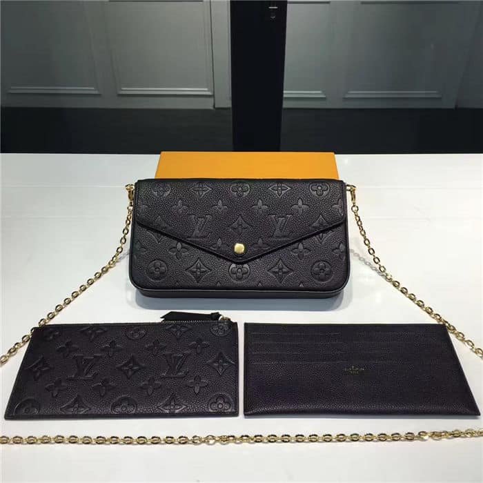 L0vis Vvtt0n Félicie Pochette Black 21Cm M82477
