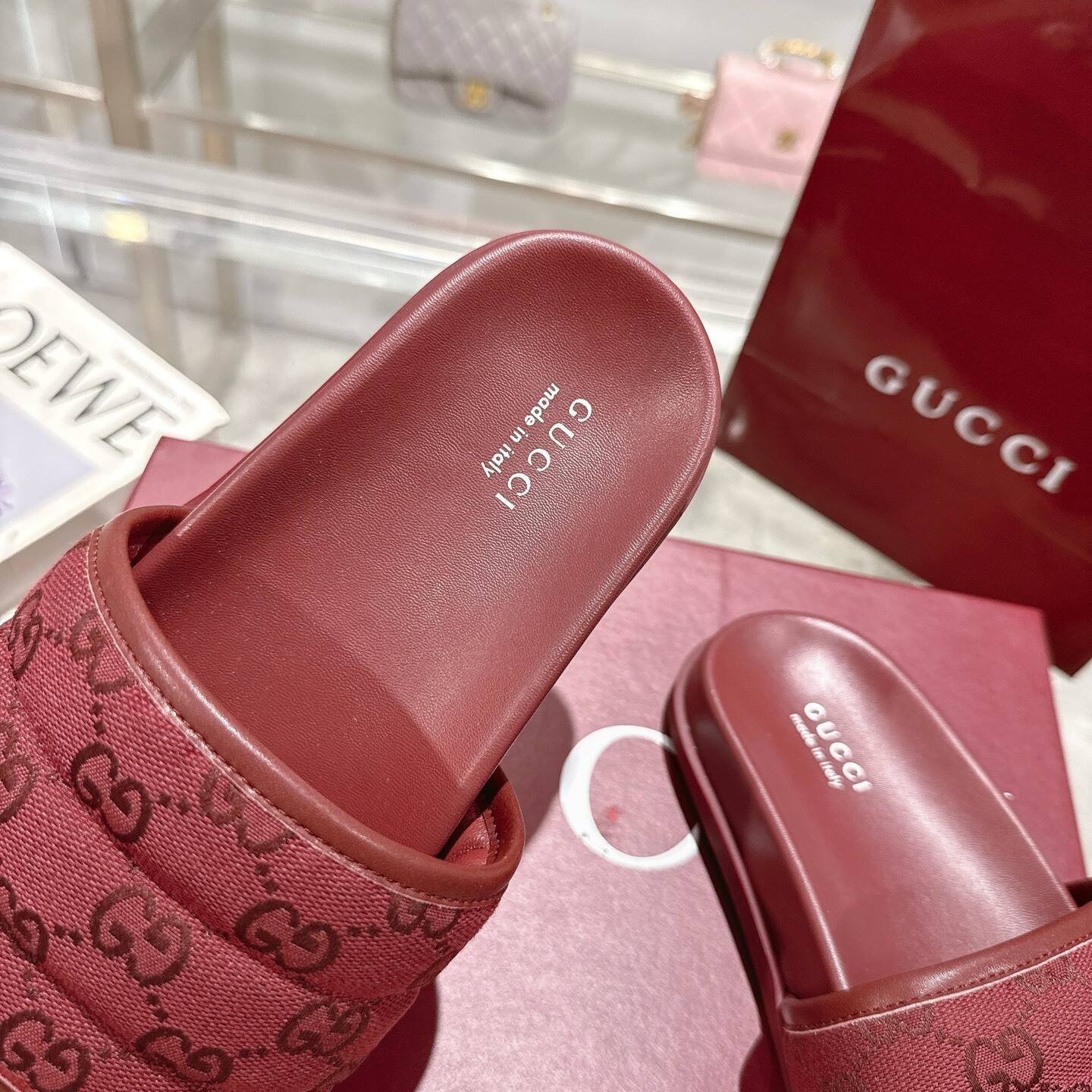 Gvc*1 Men Slide Sandal Red 838089 Fad71 6257