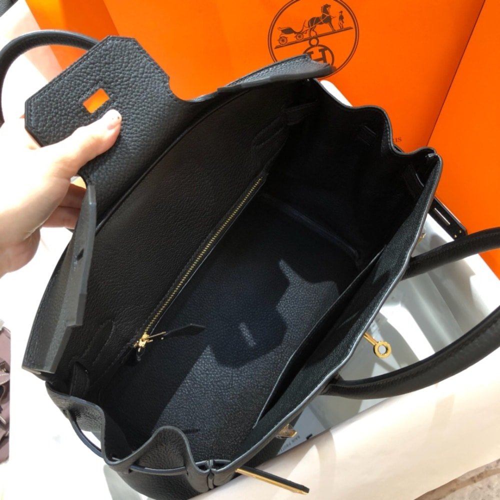H**me5 Birkin 25 Togo Leather Gold Hardware Black 25Cm