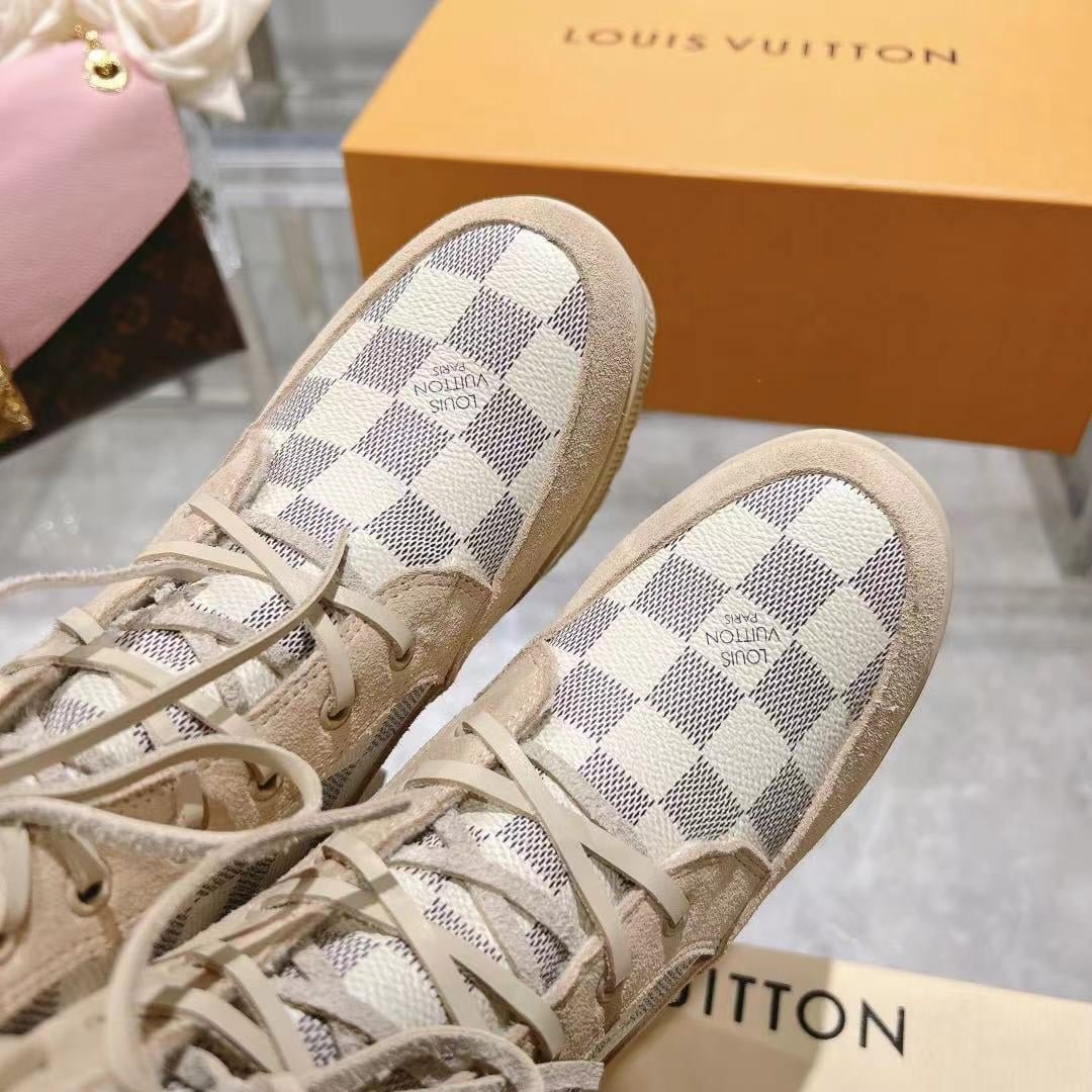 L0vis Vvtt0n Laureate Platform Desert Boot Damier Azure
