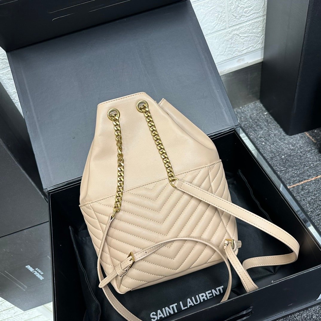 Sa1nt Lau*nt Joe Backpack In Beige 29Cm 6726091El079207