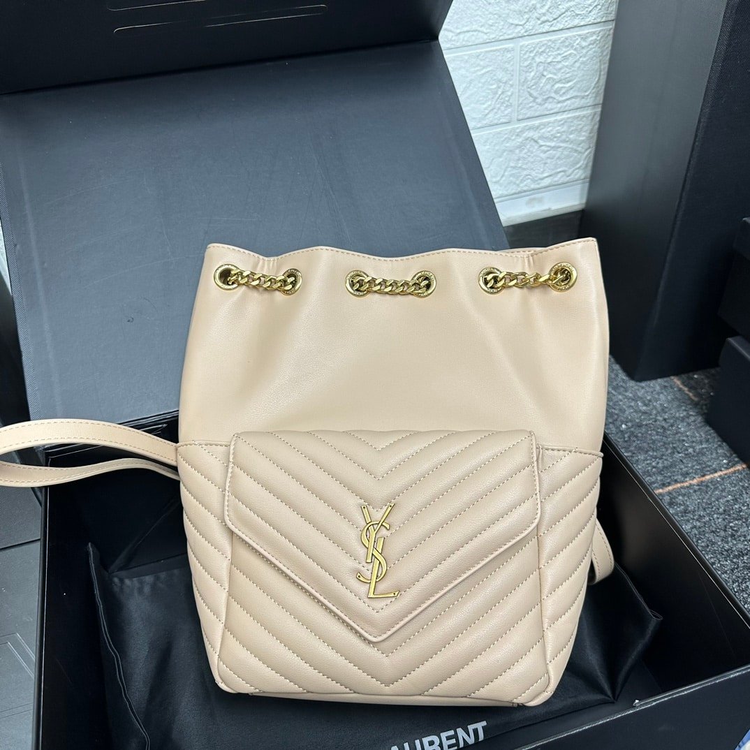 Sa1nt Lau*nt Joe Backpack In Beige 29Cm 6726091El079207
